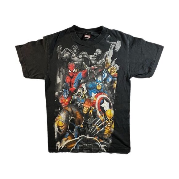 Vintage Y2K Marvel Mad Engine Tee - Picture 1 of 4